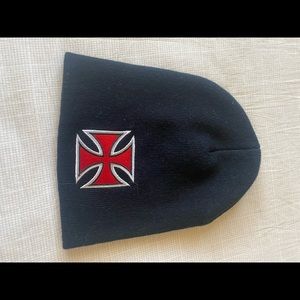 Hat with maltese cross
